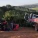 VÍDEO | Caminhão com trator novo capota na Serra do Nelson em Nova Resende (MG)