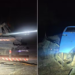 Acidente na MG-350 deixa caminhoneiro ferido