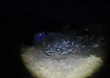 Motorista salta de caminhão em movimento antes do veículo capotar em ribanceira
