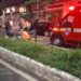 Motociclista fica ferida após perder controle da moto e atingir canteiro central em Alfenas