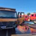 Incêndio em caminhão na MG-050 é controlado pelos Bombeiros e evita tragédia com carga de bovinos
