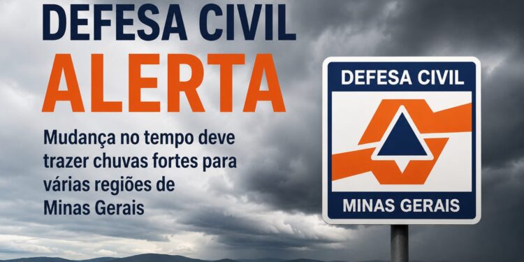 Frente fria provoca mudança no tempo e aumenta risco de temporais em Minas