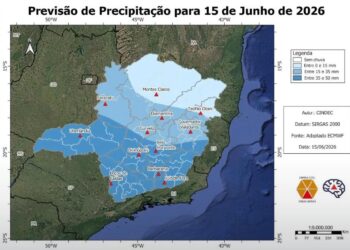 Sul e Sudoeste de Minas devem registrar fortes chuvas e queda nas temperaturas