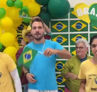 VÍDEO | Usuários da APAE de Carmo do Rio Claro entram no clima da Copa do Mundo na trend da Seleção Brasileira