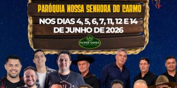 2º Arraiá da Paróquia Nossa Senhora do Carmo promete sete dias de festa, música e tradição em Carmo do Rio Claro
