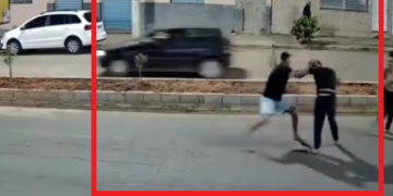 VÍDEO: Mulher é agredida com chutes na cabeça durante briga em Muzambinho
