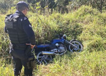 Motocicleta furtada é localizada pela Guarda Civil Municipal em Serrania