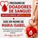 Familiares de Maria Isabel mobilizam campanha de doação de sangue para o Homocentro de Alfenas