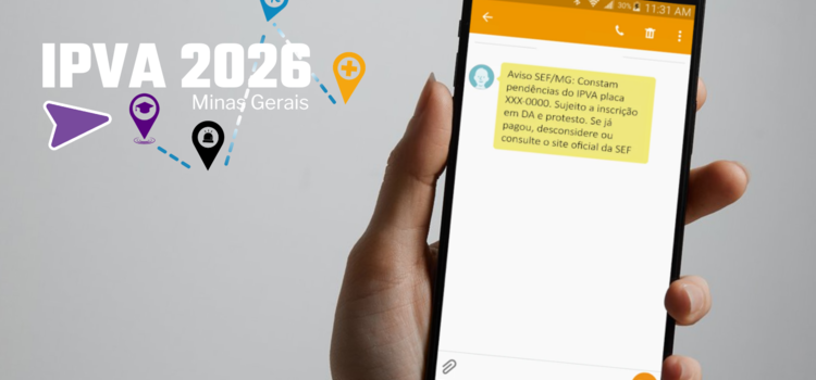 Secretaria de Fazenda envia alerta SMS a proprietários de veículos de Minas que não pagaram o IPVA 2026