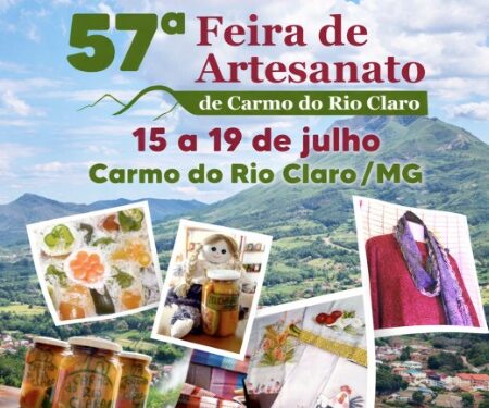 57ª Feira de Artesanato de Carmo do Rio Claro promete celebrar cultura, criatividade e tradição