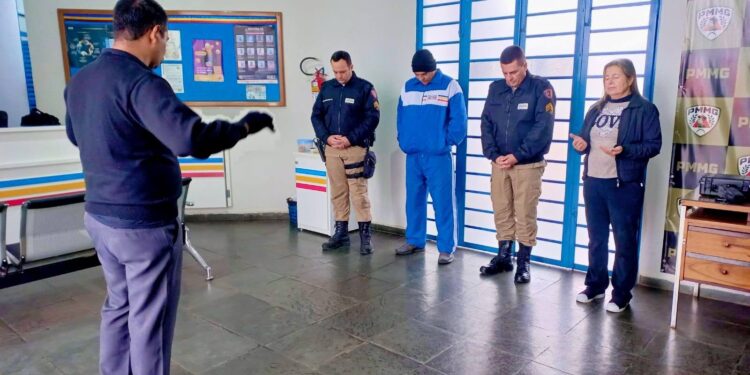 Capelania UFP realiza assistência espiritual a policiais militares em Carmo do Rio Claro