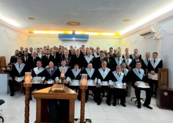 Loja Maçônica Acácia do Sapucahy realiza troca de gestão em Carmo com presença de representantes de 14 cidades