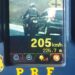 Moto é flagrada a 205 km/h em rodovia federal de Minas durante operação da PRF