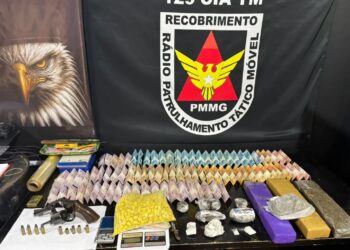 Jovem é preso com drogas e arma em operação da PM em Poços de Caldas