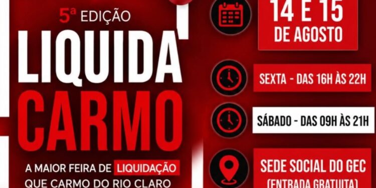 Liquida Carmo chega à 5ª edição com descontos em diversos segmentos