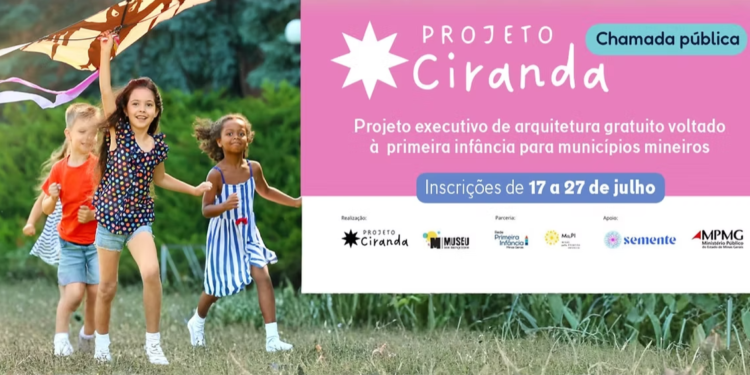 Projeto Ciranda abre chamada pública para municípios mineiros receberem projetos de arquiteturas voltados à infância
