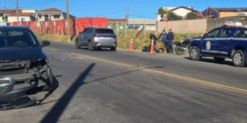 Acidente em cruzamento no Sul de Minas deixa uma pessoa ferida
