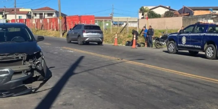 Acidente em cruzamento no Sul de Minas deixa uma pessoa ferida