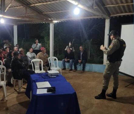Polícia Militar reforça segurança no campo com ciclo de palestras para produtores rurais em Machado