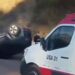 Quatro pessoas saem ilesas após carro capotar no Sul de Minas