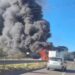 VÍDEO: Incêndio em ônibus provoca 9 km de congestionamento na Fernão Dias, em Extrema