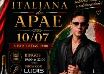 Noite Italiana da APAE promete gastronomia, música ao vivo e solidariedade em Carmo do Rio Claro