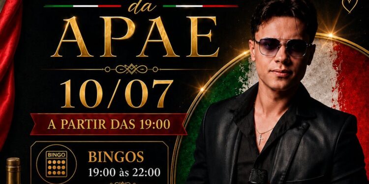 Noite Italiana da APAE promete gastronomia, música ao vivo e solidariedade em Carmo do Rio Claro