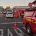 Motociclista fica ferida após colisão com carro em cruzamento de Alfenas
