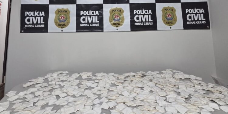 URGENTE | Polícia Civil apreende mais de mil papelotes de cocaína em Carmo do Rio Claro