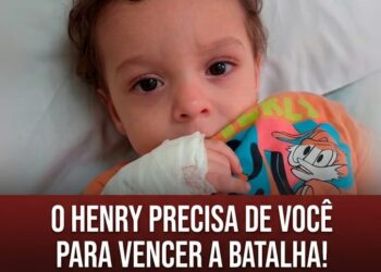 Corrente de solidariedade: pequeno Henry Freitas Carvalho precisa de doação de sangue e plaquetas