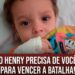 Corrente de solidariedade: pequeno Henry Freitas Carvalho precisa de doação de sangue e plaquetas