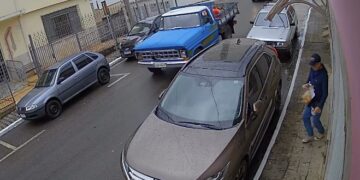 VÍDEO | Suspeito furta produtos de comércio no Centro de Andradas