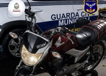 Guarda Municipal recupera motocicleta furtada e apreende adolescente por receptação em Passos