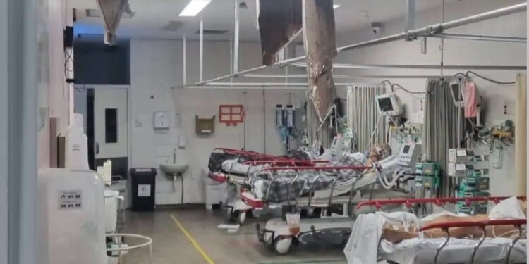Imagem de pacientes durante temporal em hospital de Ribeirão Preto repercute nas redes sociais