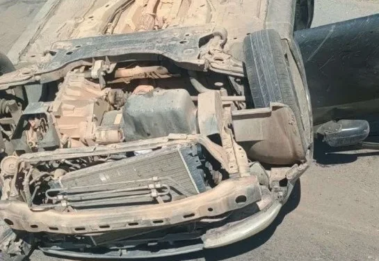 Bebê de apenas 33 dias é arremessada de carro durante capotamento na BR-354