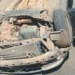 Bebê de apenas 33 dias é arremessada de carro durante capotamento na BR-354