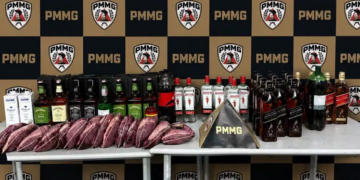 Dupla é presa após furtar bebidas e carnes de supermercado no Sul de Minas