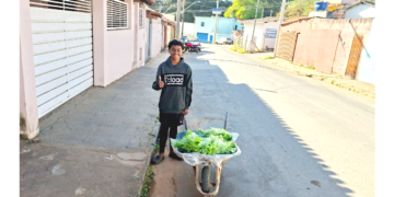 VÍDEO: Jovem de 13 anos vira inspiração ao vender verduras e encantar carmelitanos