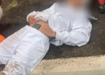 Motociclista fica ferido após cair no Jardim Primavera