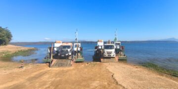 Prefeitura disponibiliza duas balsas para atender o aumento do fluxo de veículos para Distrito de Itaci