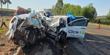 Três pessoas morrem em grave colisão frontal na MGC-491, em Alfenas