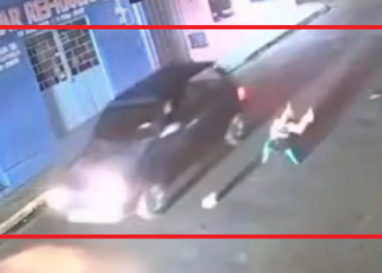 VÍDEO: Câmera registra menina de 10 anos sendo atropelada enquanto atravessava faixa de pedestres
