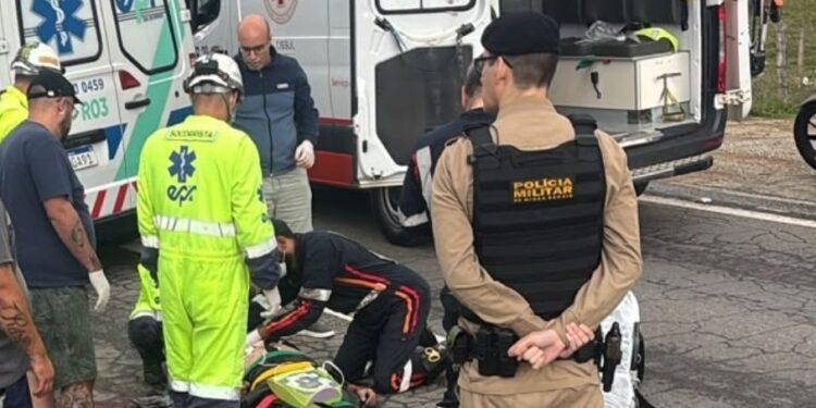 Motociclista de Varginha morre após perder controle da moto e ser atingido por carro na BR-459