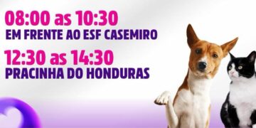 Campanha de vacinação antirrábica atende cães e gatos em bairros de Carmo do Rio Claro neste sábado