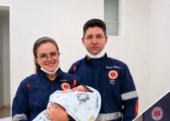 Bebê é socorrido pelo Samu após se engasgar com leite materno em Alpinópolis