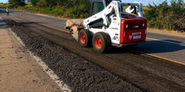 Trecho da MGC-491 em Alfenas passa por obras de recuperação do pavimento