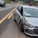 Acidente entre dois veículos deixa passageira ferida na MGC-491, em Alfenas