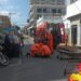 Idosa fica ferida após ser atropelada por motocicleta no centro de Alfenas