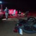 Pedestre e motociclista ficam feridos após atropelamento em rodovia de Alfenas