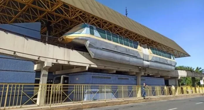 Trecho central do monotrilho de Poços de Caldas será demolido até 2028